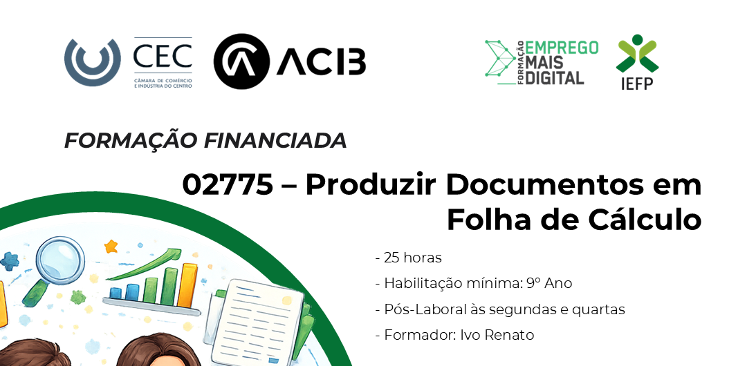 Produzir documentos em folhas de cálculo